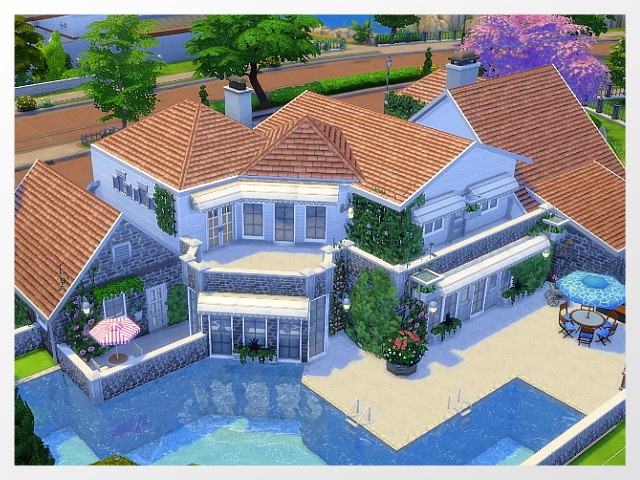 Sims 4 Auenweg house by Oldbox at All 4 Sims
