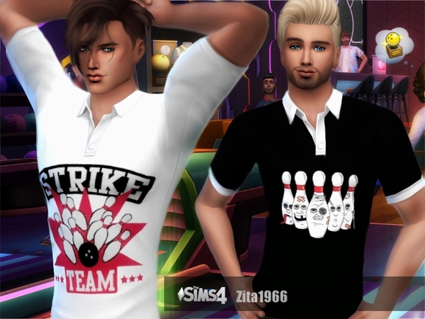 Sims 4 Bowling Shirts by ZitaRossouw at TSR