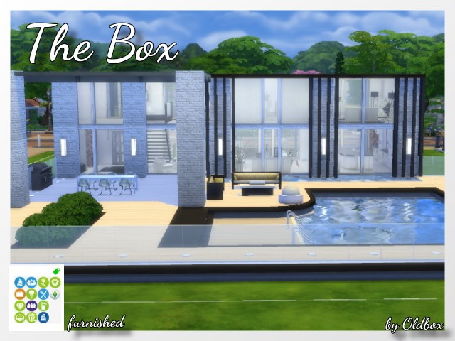 Sims 4 The Box house by Oldbox at All 4 Sims
