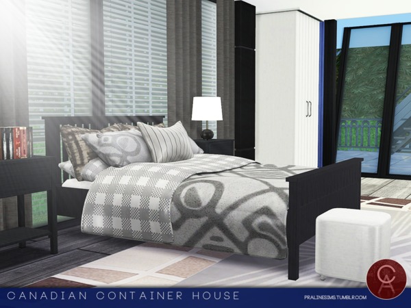 Sims 4 Canadian Container House by Pralinesims at TSR