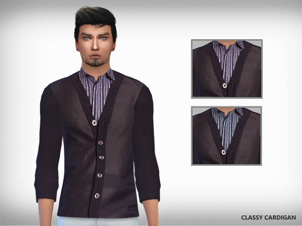 Sims 4 Classy Cardigan by Puresim at TSR