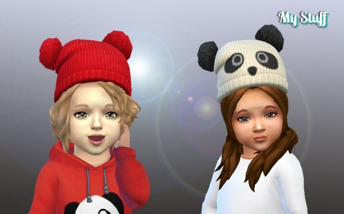 Sims 4 Pumped Up Pom Pom Hat for Toddlers at My Stuff