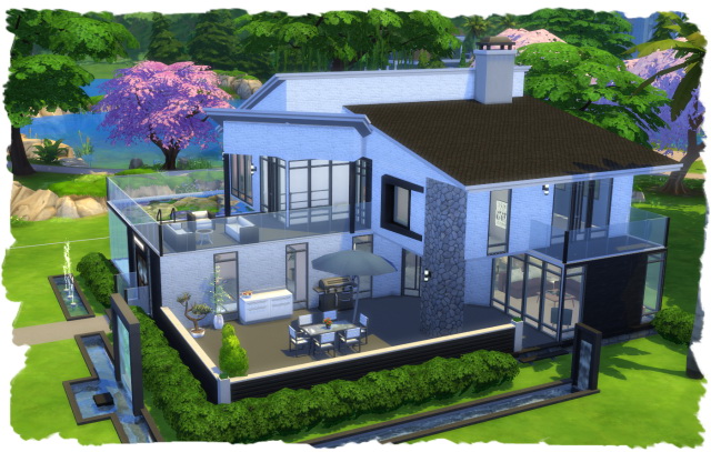 Sims 4 Luna designer house by Chalipo at All 4 Sims