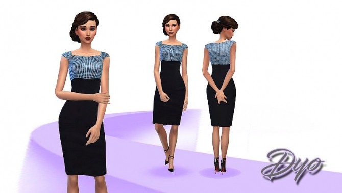 Sims 4 Elegance dress 10 by Dyokabb at Les Sims4