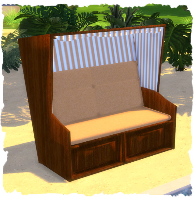 Sims 4 Beach chair by Chalipo at All 4 Sims