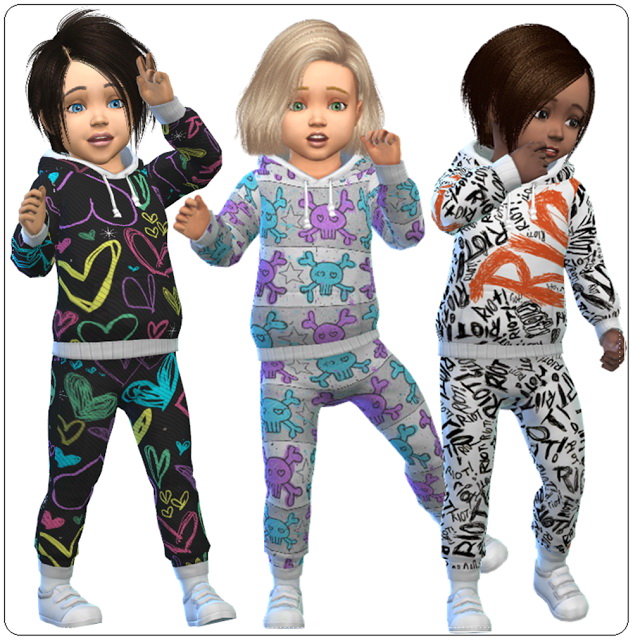 Sims 4 Toddlers Jogger Colorful at Annett’s Sims 4 Welt