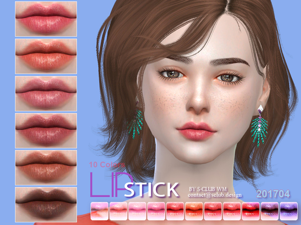 Sims 4 Lipstick 201704 by S Club WM at TSR