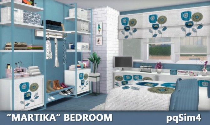 Sims 4 Martika bedroom at pqSims4