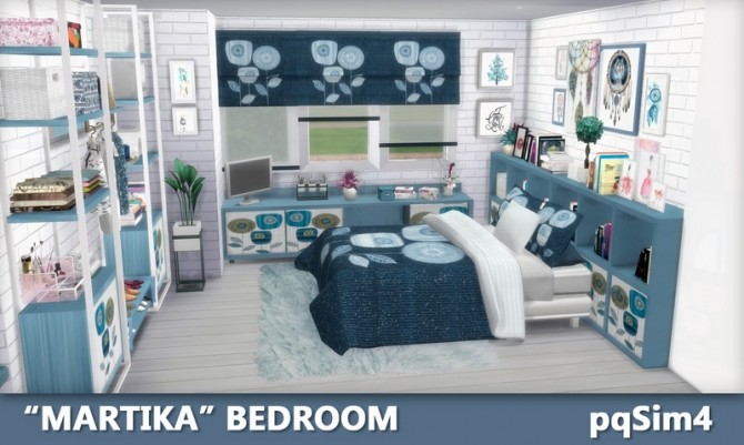 Sims 4 Martika bedroom at pqSims4