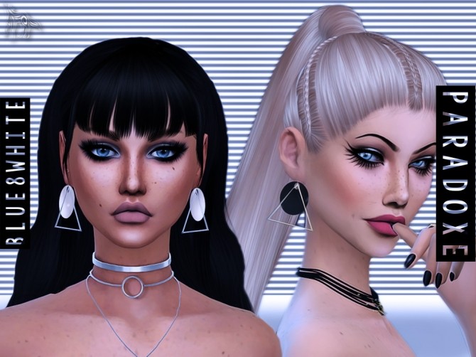 Sims 4 PARADOXE EARRINGS at Blue8white