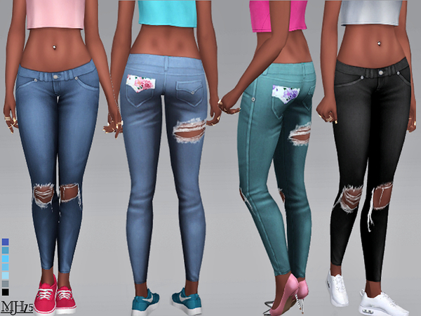 Sims 4 S4 Riptide Jeans by Margeh 75 at TSR