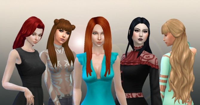 Sims 4 Long Hair Pack 7 at My Stuff