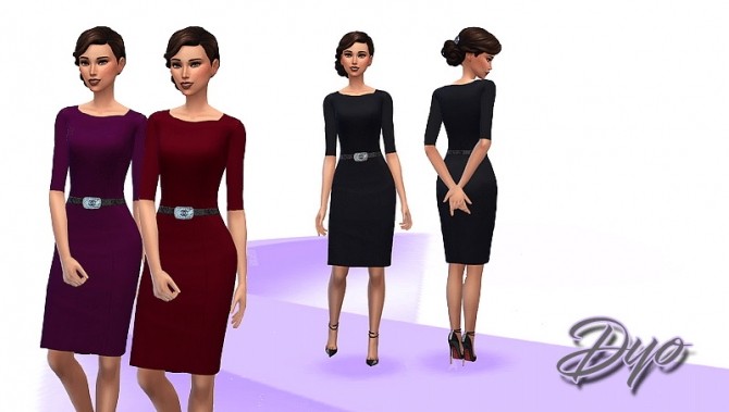 Sims 4 Elegance dress 9 by Dyokabb at Les Sims4