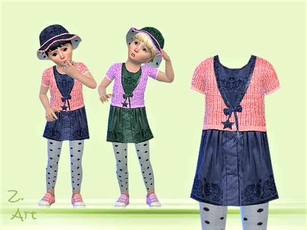 Sims 4 BabeZ. 11 Set Pretty outfit by Zuckerschnute20 at TSR