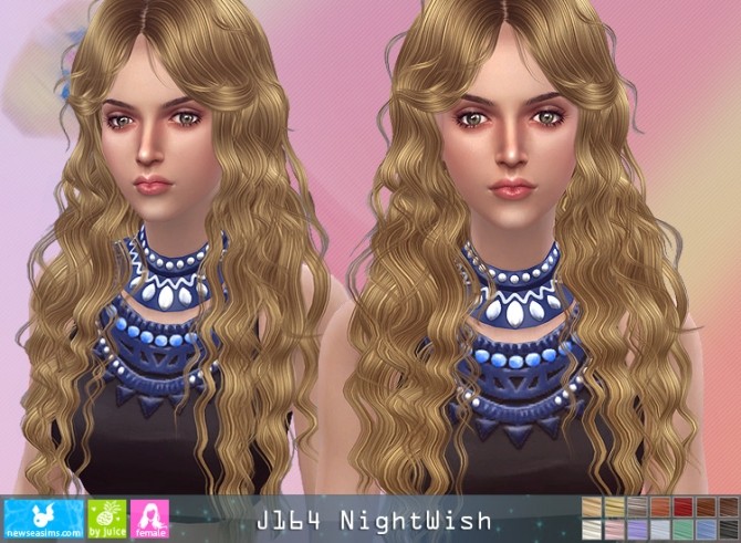 Sims 4 J164 Nightwish hair (Pay) at Newsea Sims 4