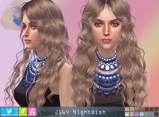 Sims 4 J164 Nightwish hair (Pay) at Newsea Sims 4