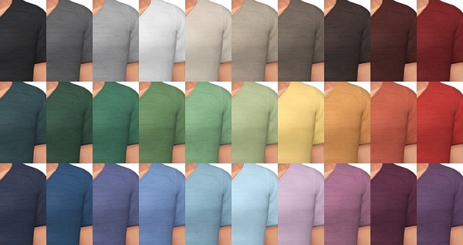 Sims 4 Cotton t shirts by Rope at Simsontherope
