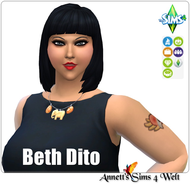 Sims 4 Beth Dito No CC at Annett’s Sims 4 Welt