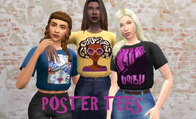 Sims 4 Poster tees at Budgie2budgie