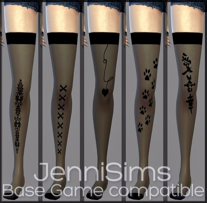 Sims 4 Bodysuit set + Stockings at Jenni Sims