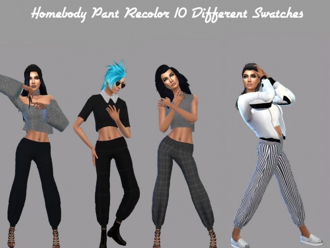 Sims 4 Homebody Boho Pants Recolor at Teenageeaglerunner