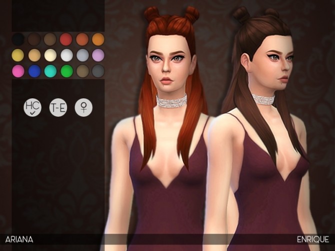 Sims 4 Ariana Grandes Hairstyle at Enriques4