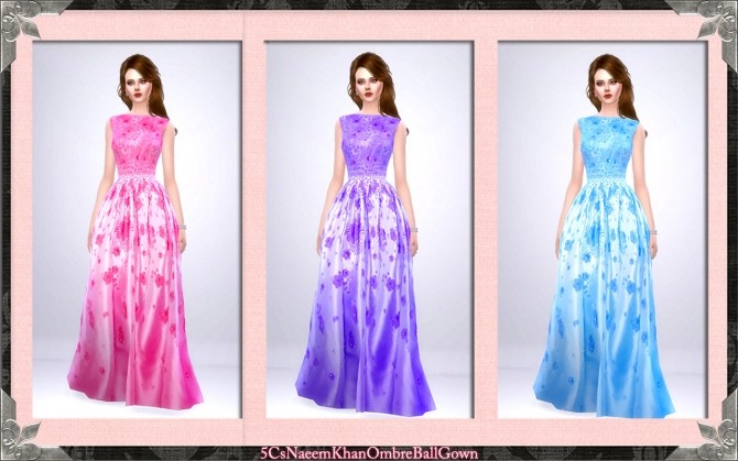 Sims 4 Modern Belle Ball Gown at 5Cats