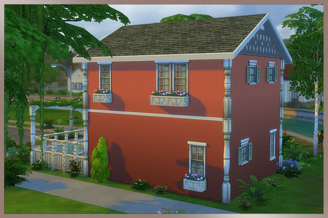 Sims 4 Audrey house by Cappu at Blacky’s Sims Zoo
