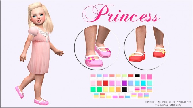 Sims 4 Princess shoes at Victor Miguel