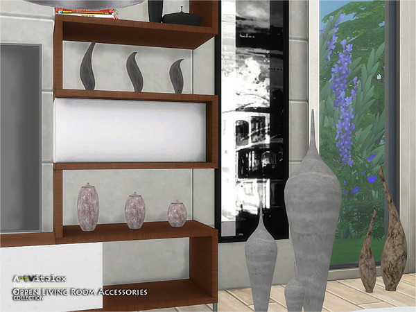 Sims 4 Open Living Room Accessories by ArtVitalex at TSR