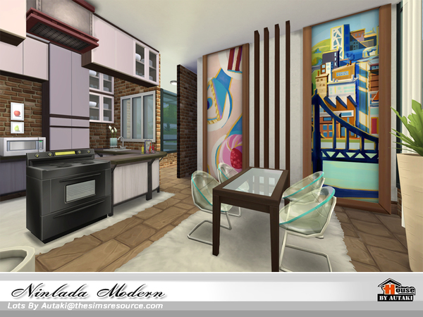 Sims 4 Nillada Modern house by autaki at TSR