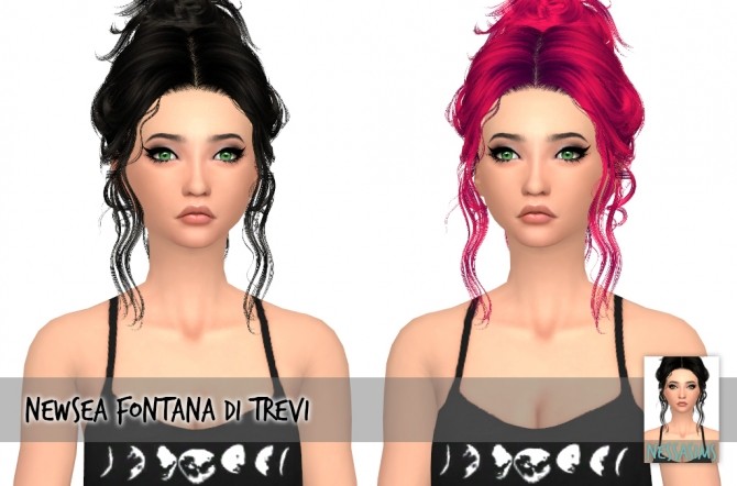 Sims 4 Newseas fontana de trevi hair retextures at Nessa Sims