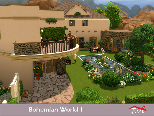 Sims 4 Bohemian World 1 by evi at TSR