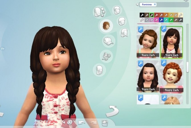 Sims 4 Spring Braids for Toddlers at My Stuff