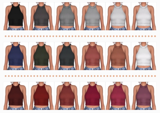 80′s Ombre T-Shirt at Elliesimple » Sims 4 Updates