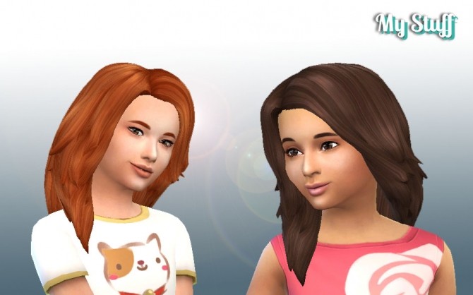 Sims 4 Autumn Hair for Girls at My Stuff