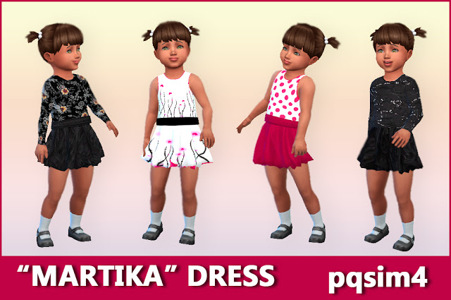 Sims 4 Martika dress at pqSims4