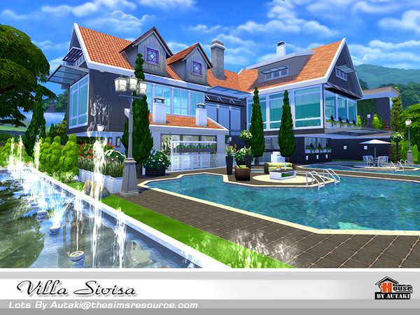 Sims 4 Villa Sivisa by autaki at TSR