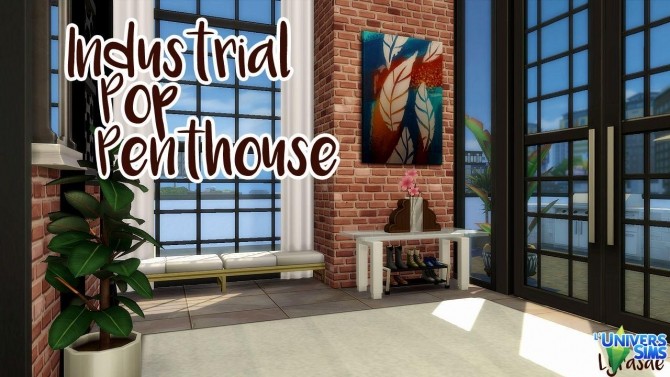Sims 4 Industrial Pop Penthouse by Lyrasae93 at L’UniverSims