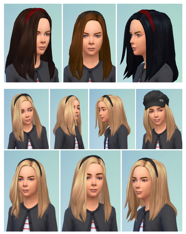 Sims 4 Little Mathilda Hair at Birksches Sims Blog
