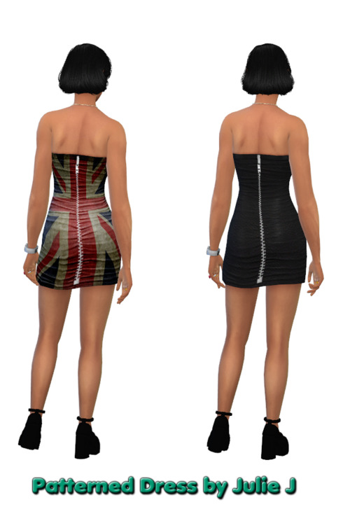 Sims 4 Patterned Base Game Dresses at Julietoon – Julie J