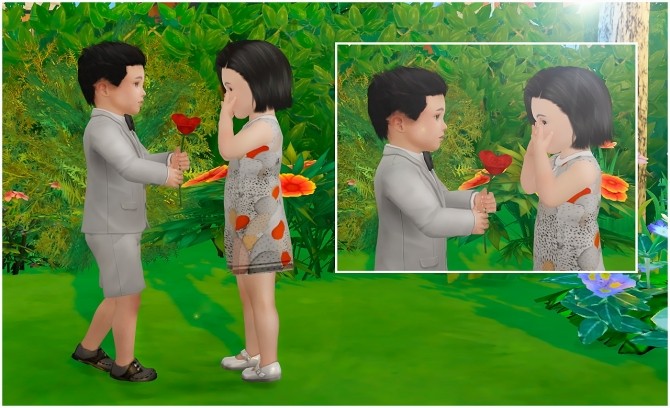 Sims 4 I’ll give you a rose posepack at Rethdis love