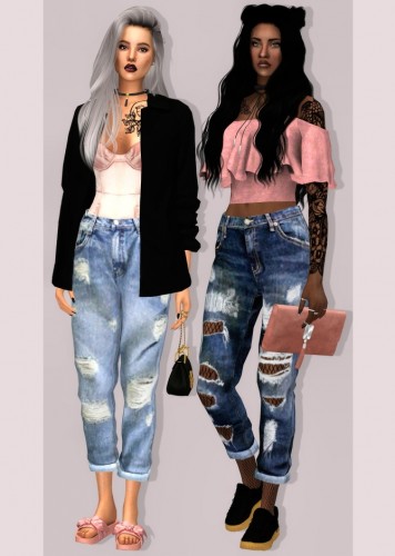 Simsimi Boyfriend Jeans at Lumy Sims » Sims 4 Updates
