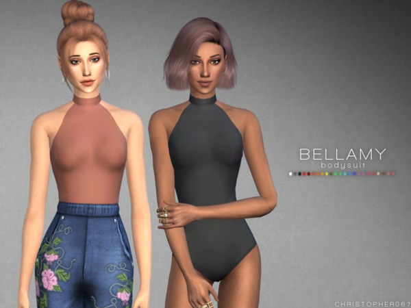 Sims 4 Bellamy Bodysuit Set by Christopher067 at TSR