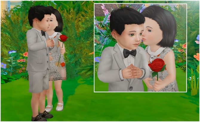 Sims 4 I’ll give you a rose posepack at Rethdis love