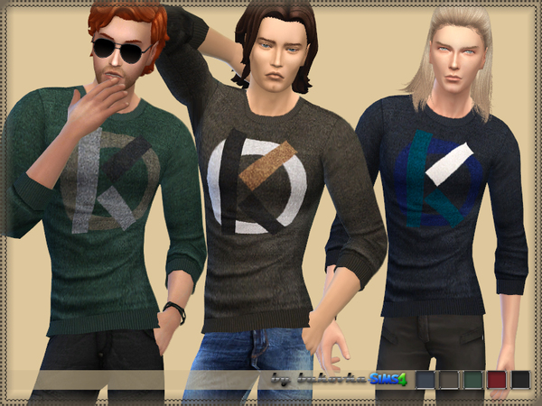 Sims 4 Top Ken zy 2 sweater by bukovka at TSR