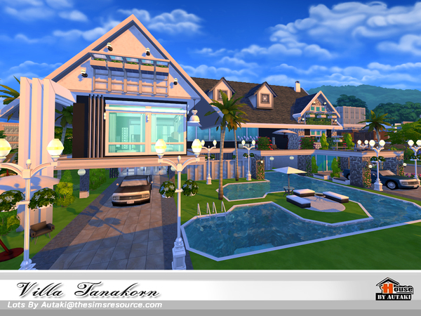 Sims 4 Villa Tanakorn NoCC by autaki at TSR