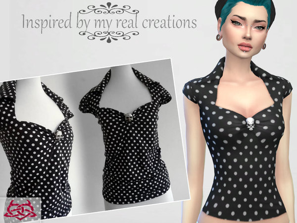Sims 4 Set Skirt and Blouse by Colores Urbanos at TSR
