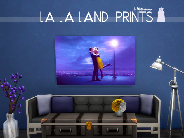 Sims 4 La La Land Prints by Waterwoman at Akisima