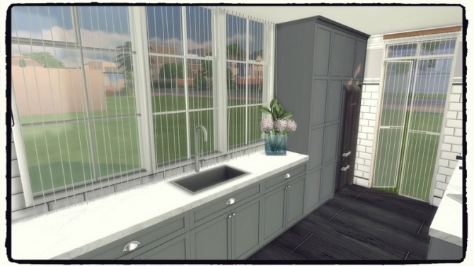 Sims 4 Gray Kitchen at Dinha Gamer